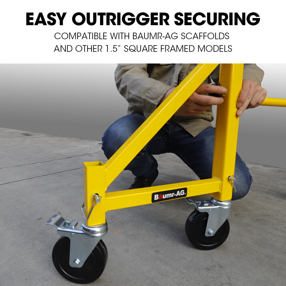 Baumr-AG Outrigger Wheel Set for Adjustable Mobile Scaffolding, 4pc Price