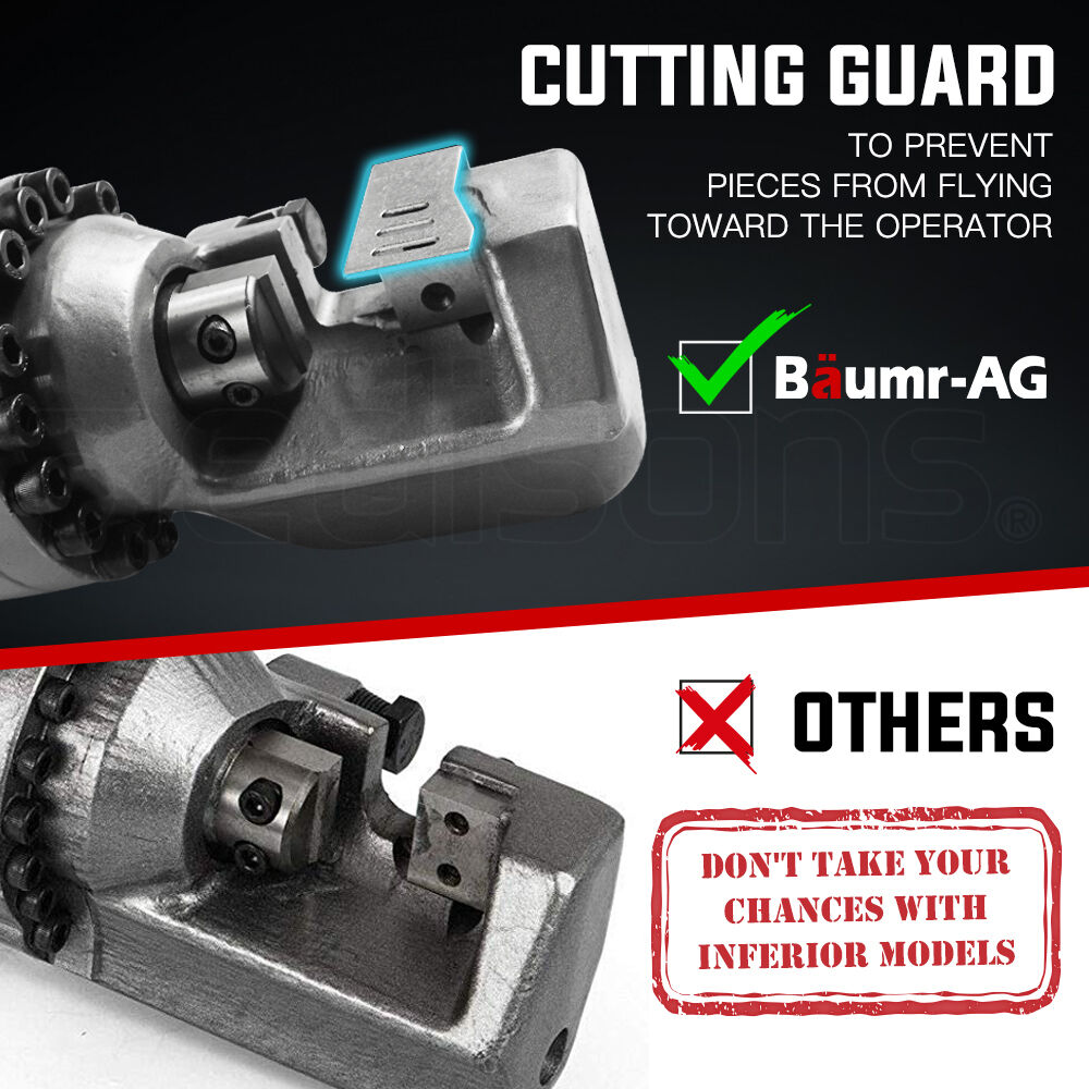 Baumr-AG 950W 22mm Rebar Cutter Electric Hydraulic Reo Bar Portable Machine Price