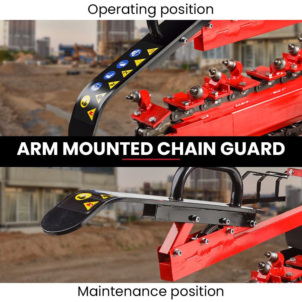 Baumr-AG Trencher 600mm / 24" Trench Ditch Digger 4-stroke Petrol Chain Driven Price