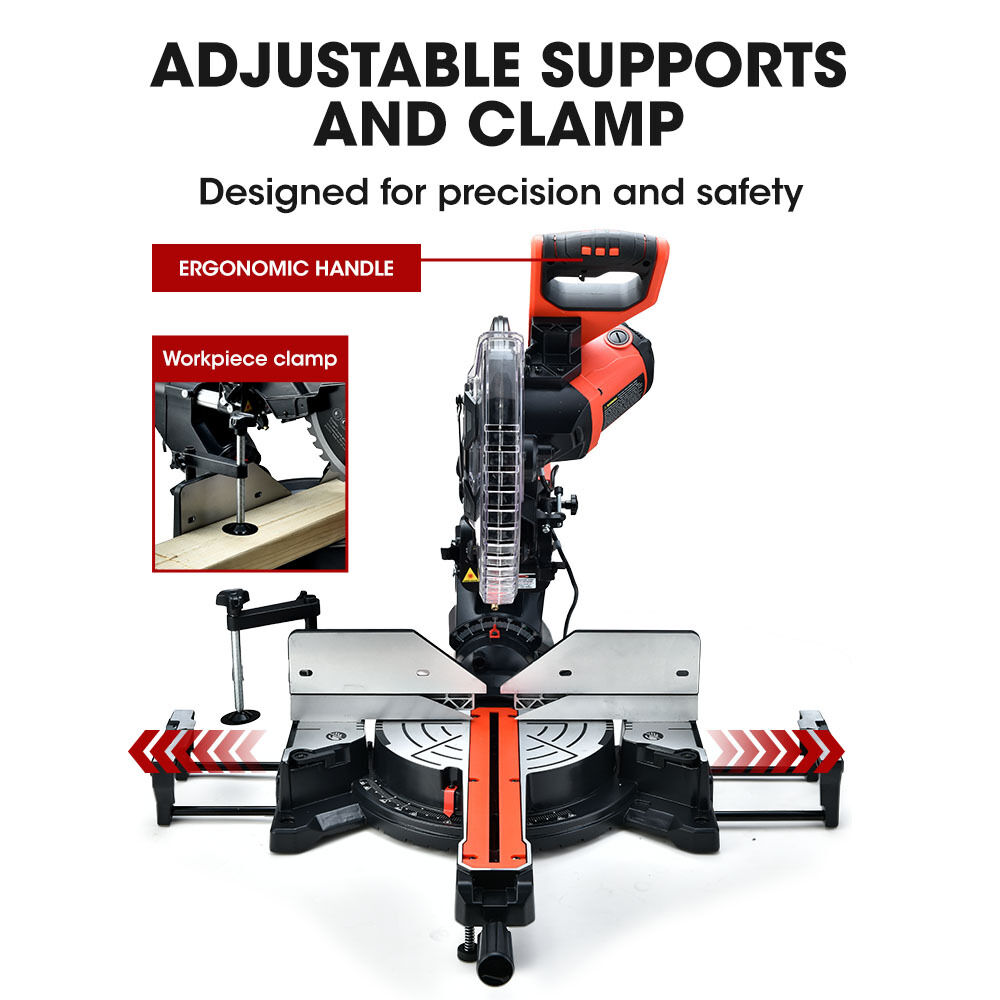 BAUMR-AG 305mm Compound Mitre Saw Dual Bevel Sliding Drop Saws 2200W Price
