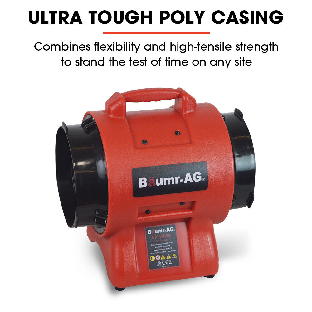 Baumr-AG 200mm (8 inch) Portable Air Blower Mover Axial Ventilation Extraction Fan Price