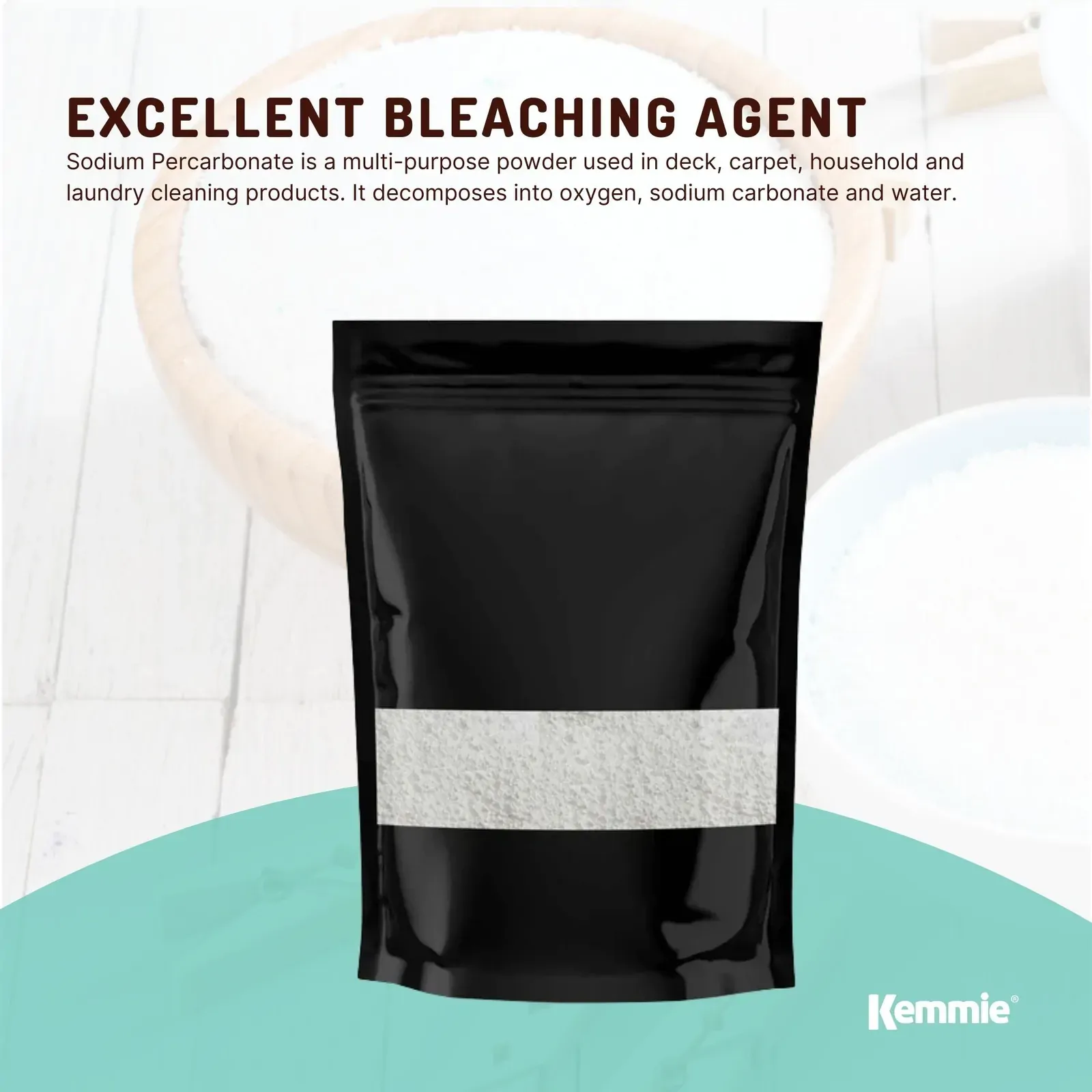 100g Sodium Percarbonate - Eco Laundry Cleaner Brewing Sanitiser Oxygen Bleach Price