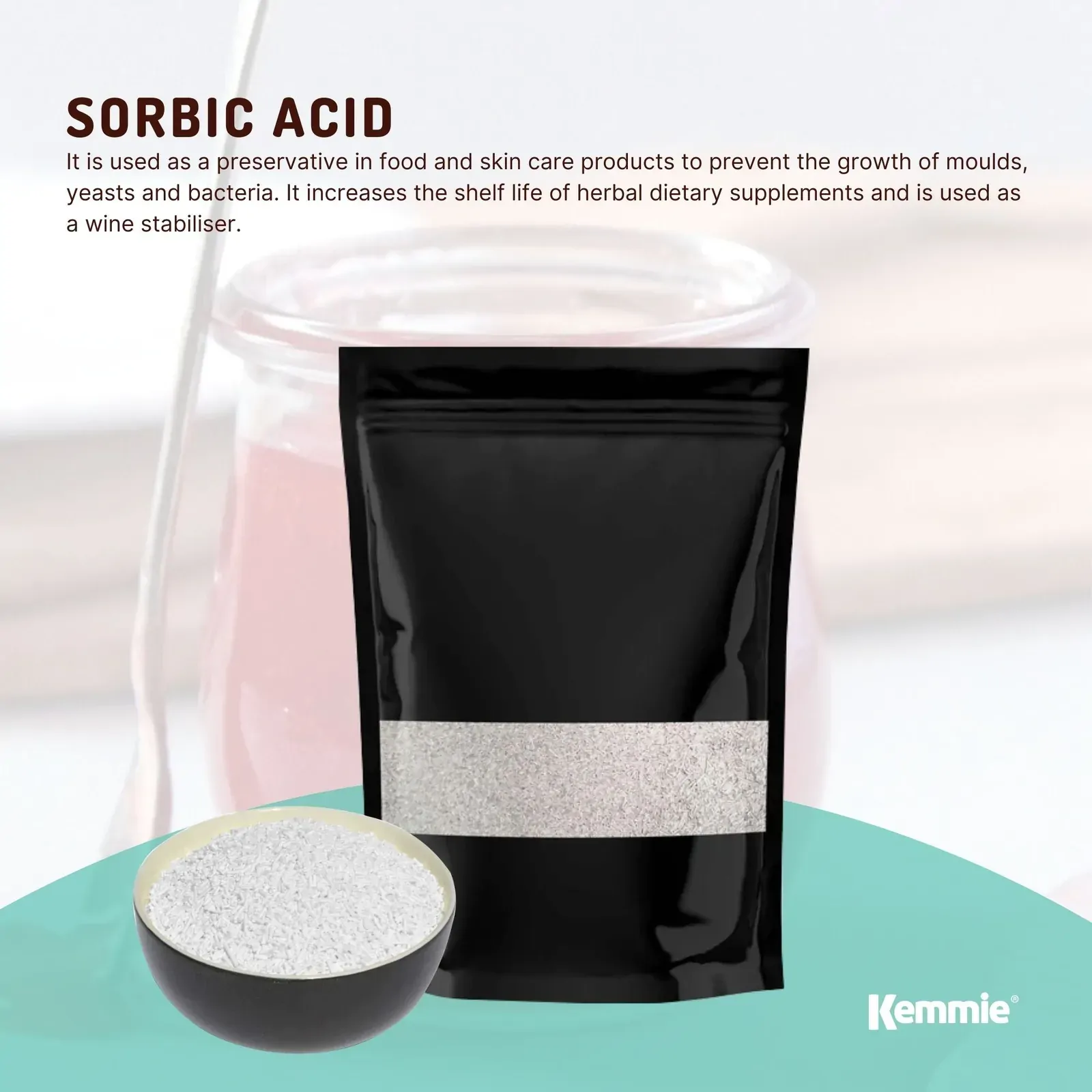 2Kg Potassium Sorbate Granules Food Grade Preservative Cosmetics Brew Skin E202 Price