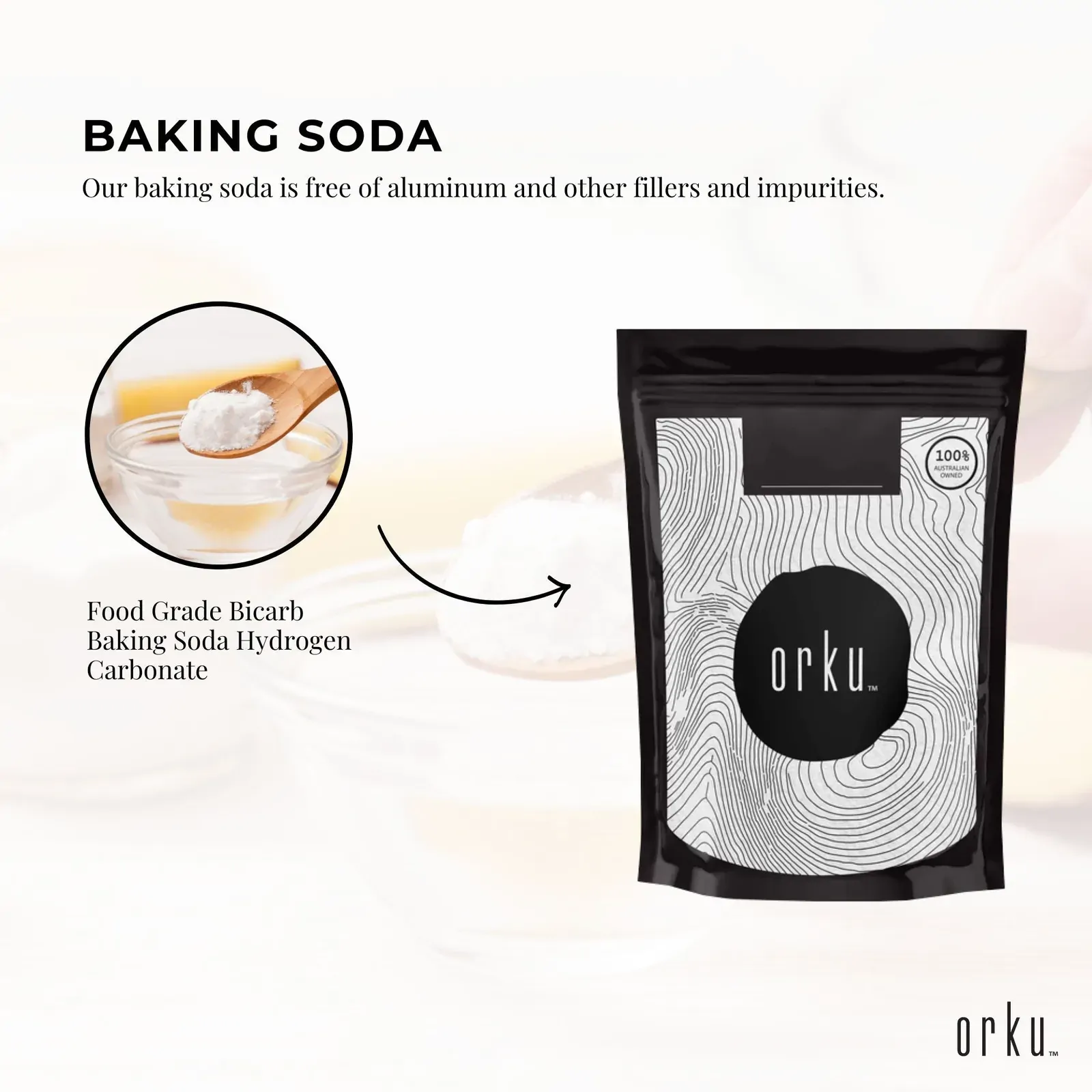 2Kg Sodium Bicarbonate - Food Grade Bicarb Baking Soda Hydrogen Carbonate Powder Price