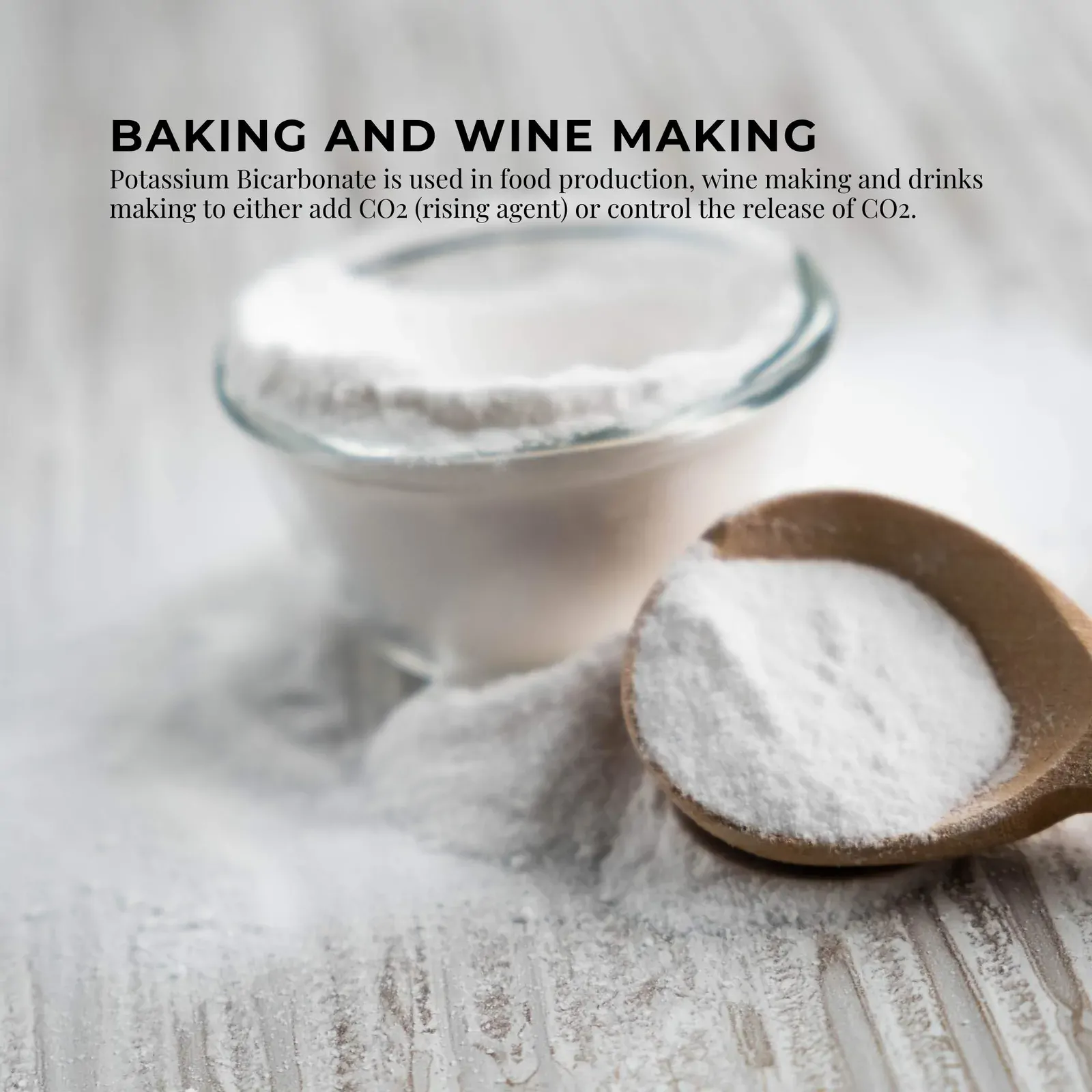1.3Kg Organic Potassium Bicarbonate Powder Tub Food Grade FCC for Brewing Baking Price