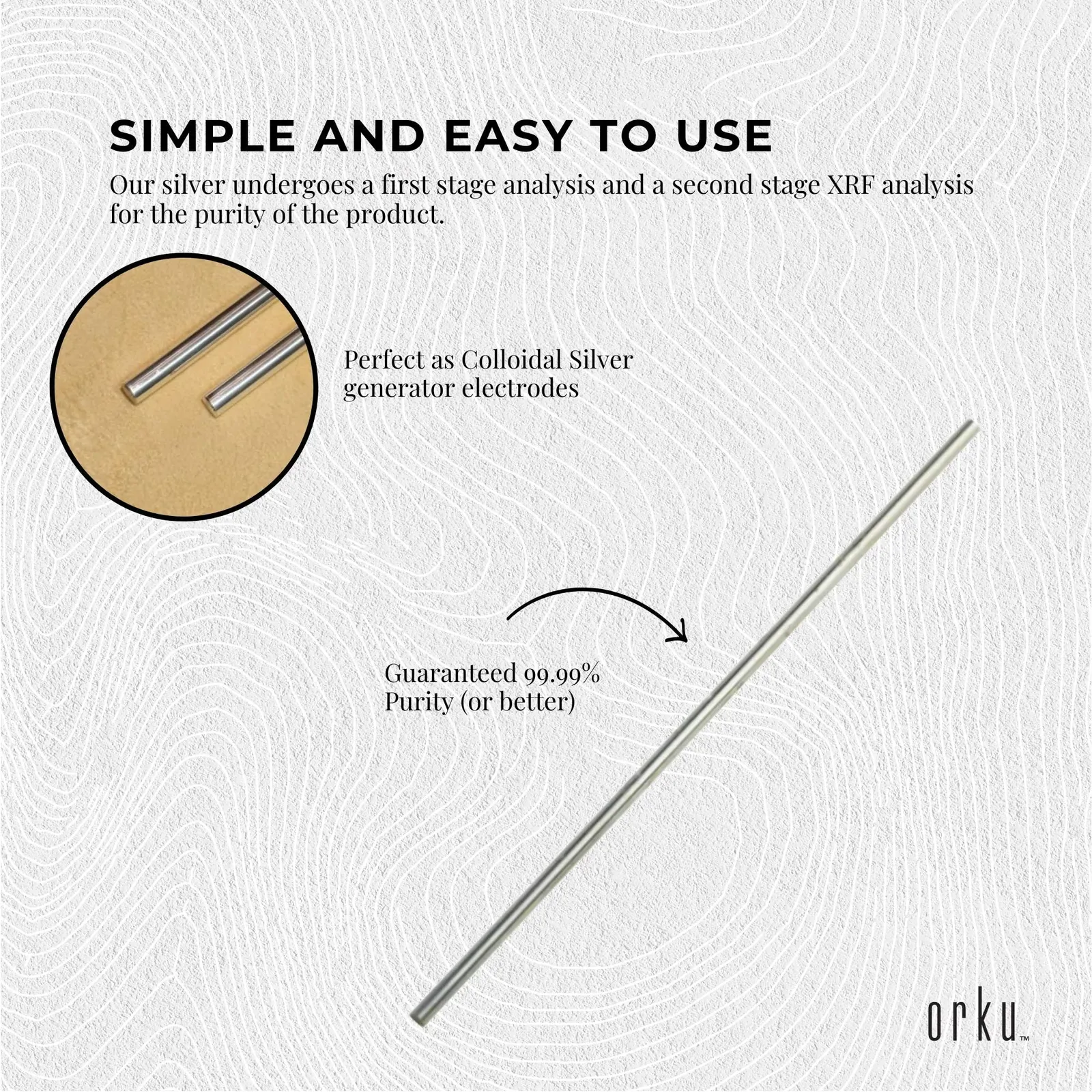 2x 8" Silver Rods 12 Gauge 99.99% High Purity Fine Soft Wire Colloidal Electrode Price