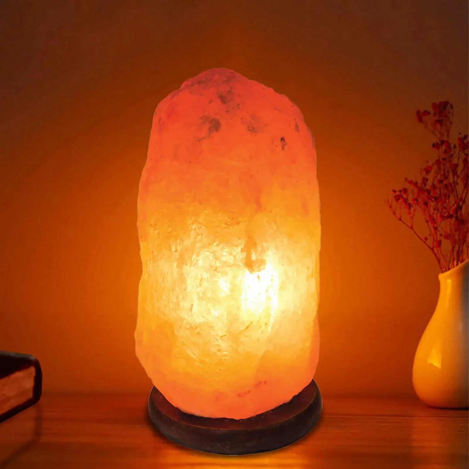 12V 12W 1-2 Kgs Himalayan Pink Salt Lamp Natural Rock Crystal Light Bulb On/Off Price