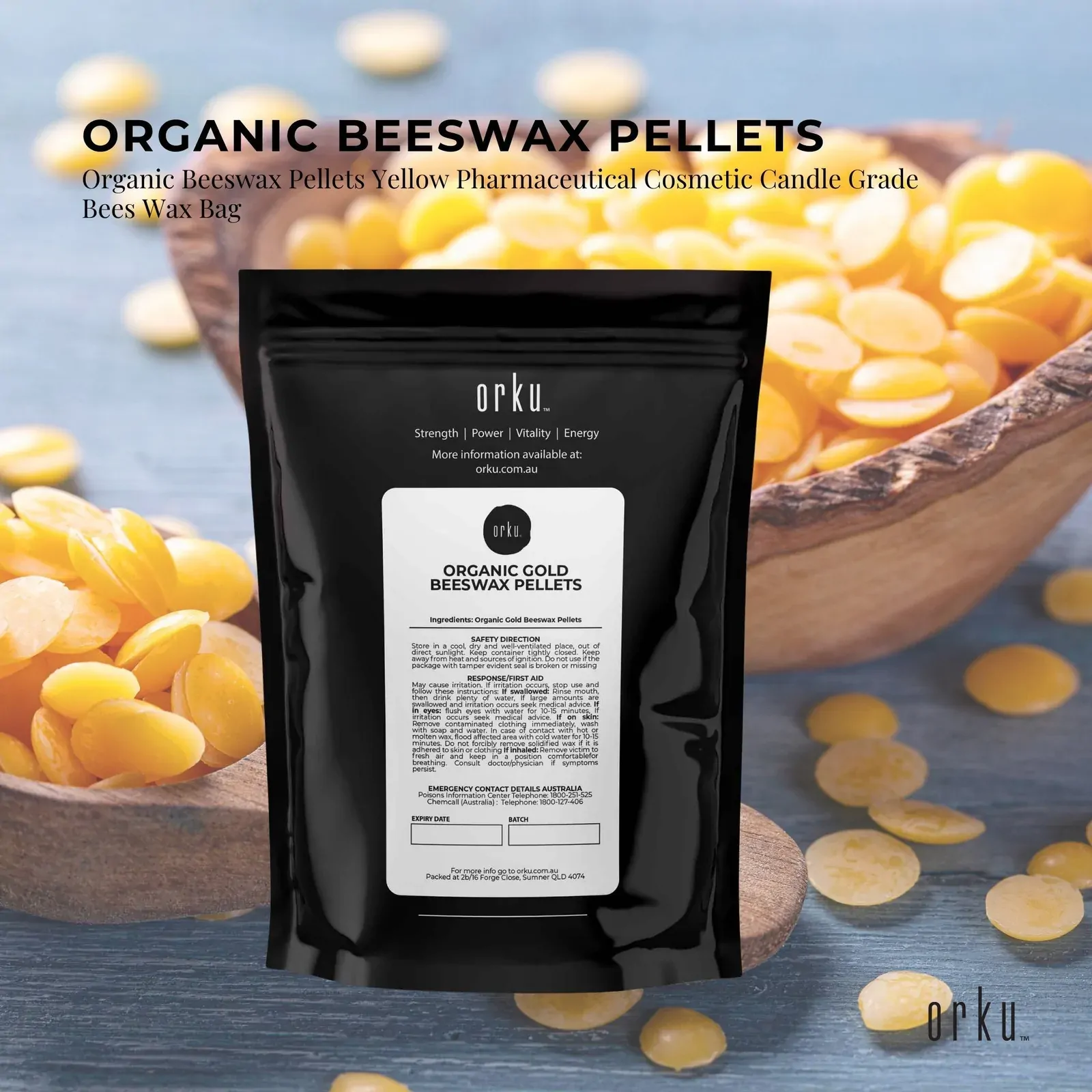 100g Organic Beeswax Pellets Yellow Pharmaceutical Cosmetic Candle Bees Wax Price