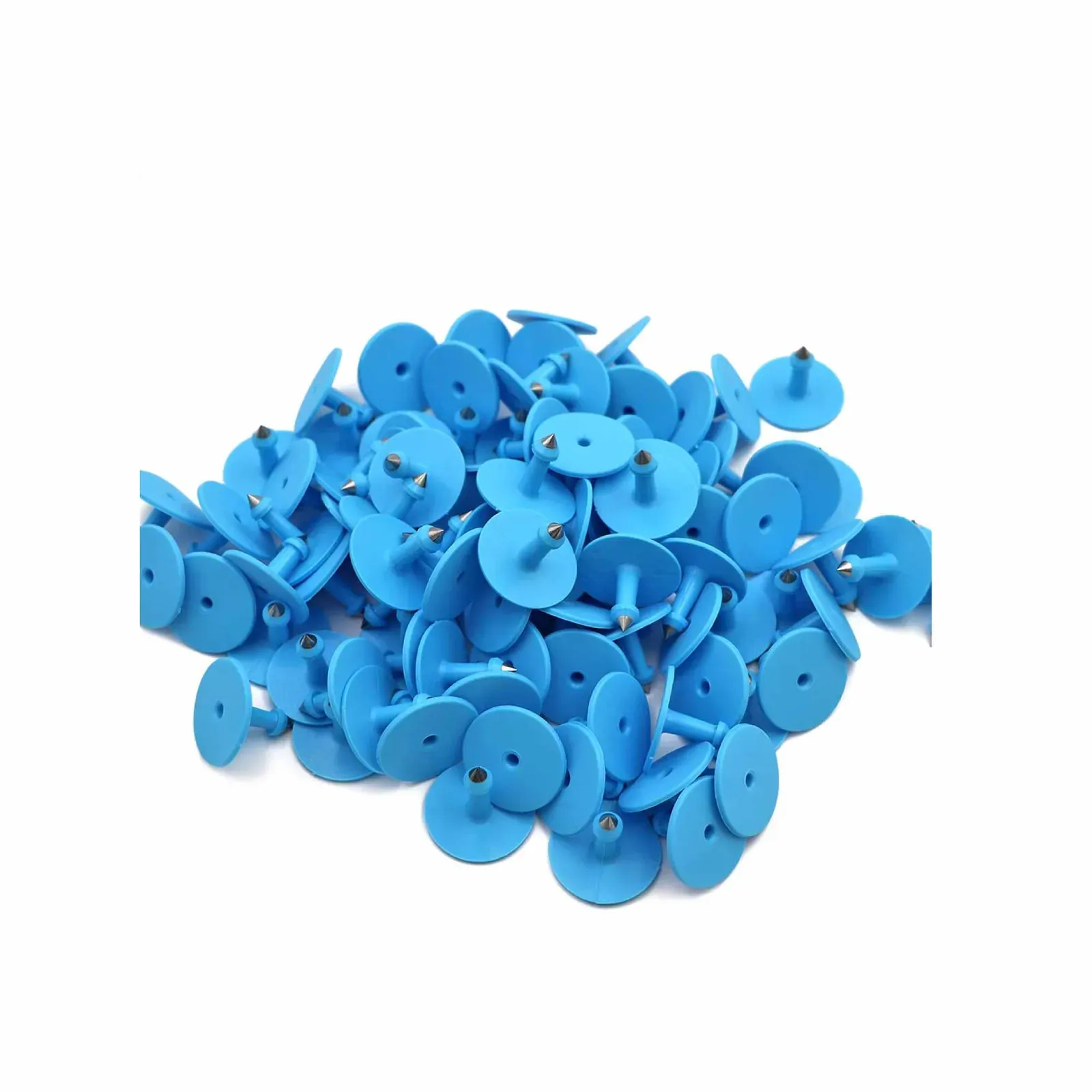 1-100 Cattle Number Ear Tags 5x4cm Set - Small Blue Pig Goat Livestock Label Price