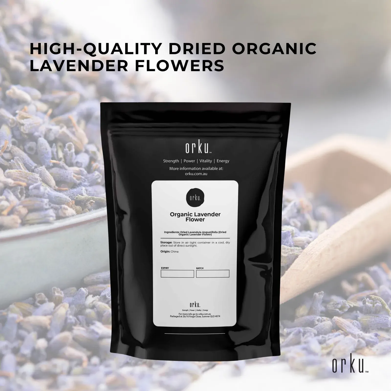 100g Organic Lavender Flower - Dried Fragrant Lavendula Angustifolia Price