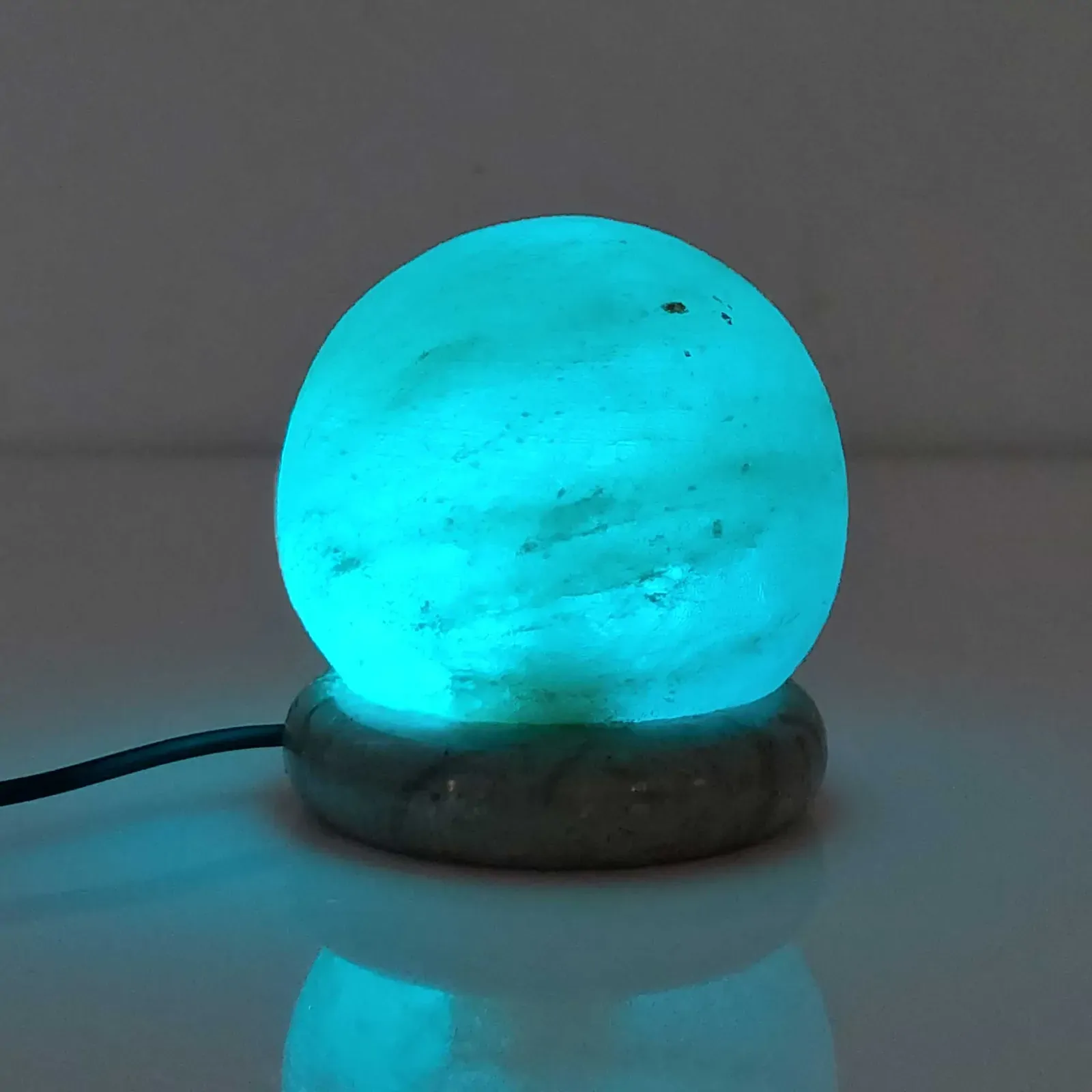 USB Colour Changing Salt Himalayan Lamp - Ball Sphere Shape Pink Rock LED Light Price
