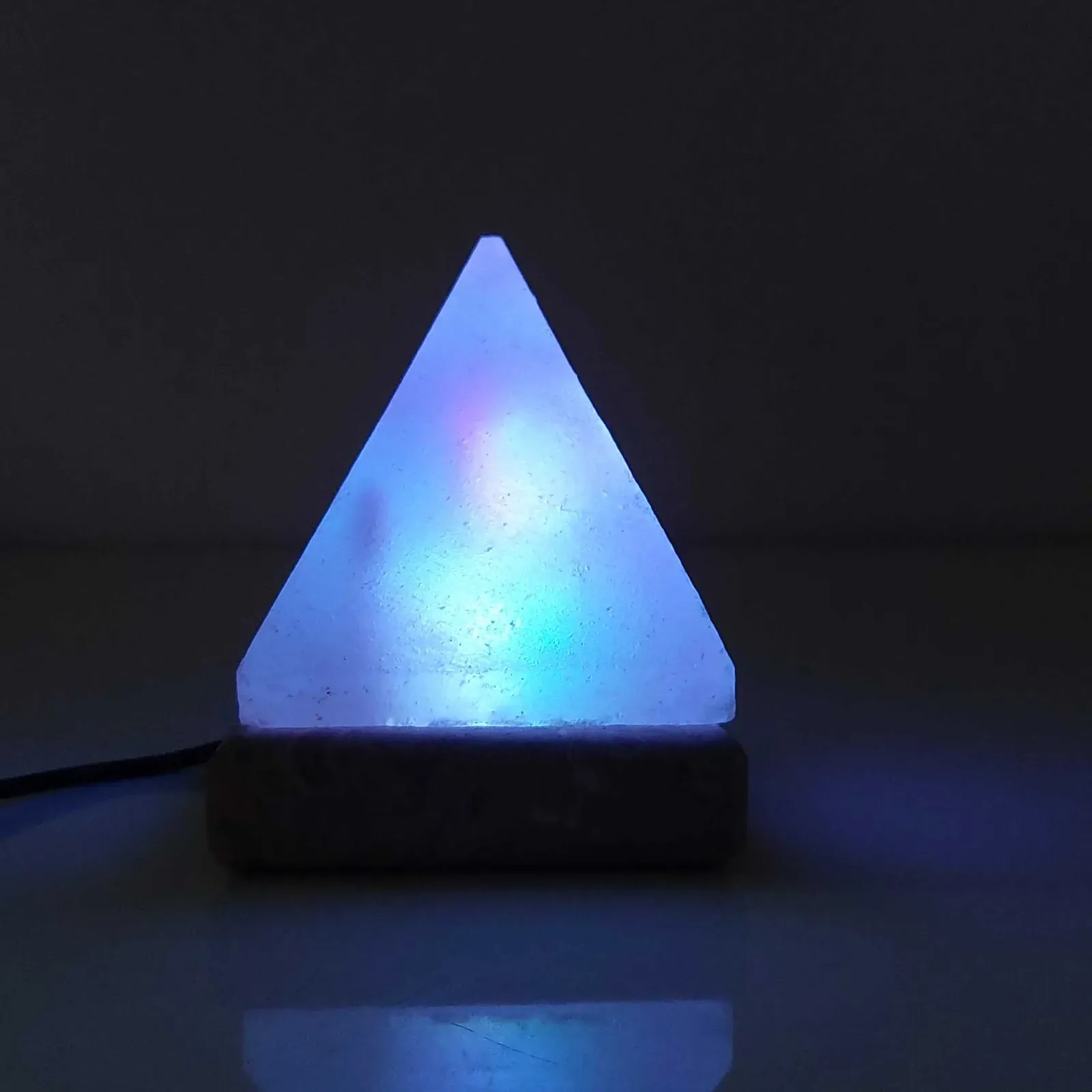 USB Colour Changing Salt Himalayan Lamp - Pyramid Shape Pink Rock LED Light Price