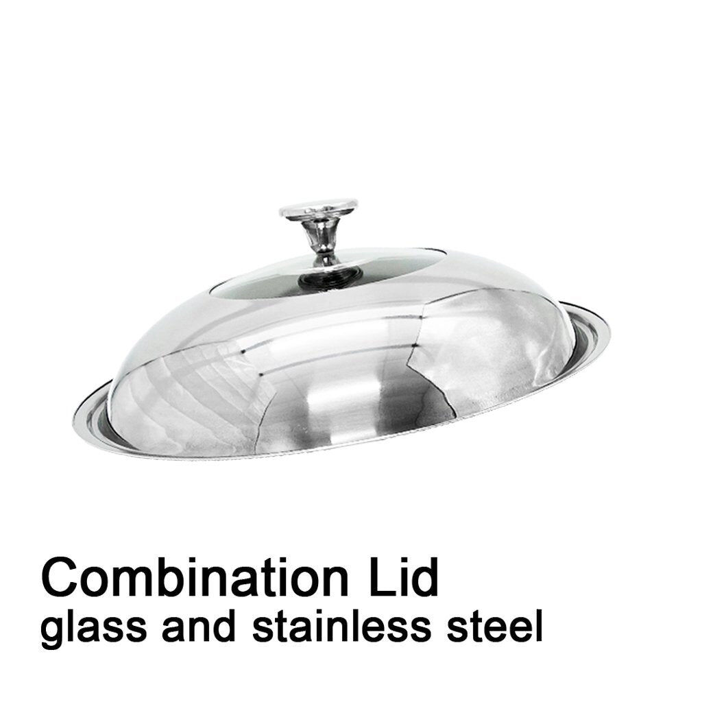 304 Stainless Steel 40cm Double Ear Non-Stick Stir Fry Cooking Kitchen Wok Pan without Lid Honeycomb Double Sided Price