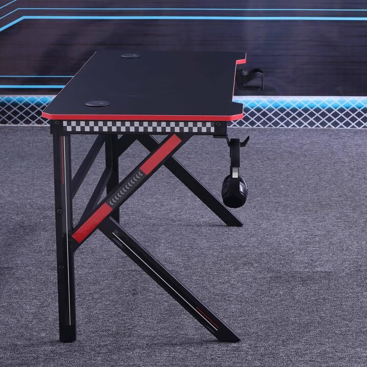 Gaming Desk Desktop PC Computer Desks Desktop Racing Table Office Laptop Home K-Shaped Legs Black 120cm Price