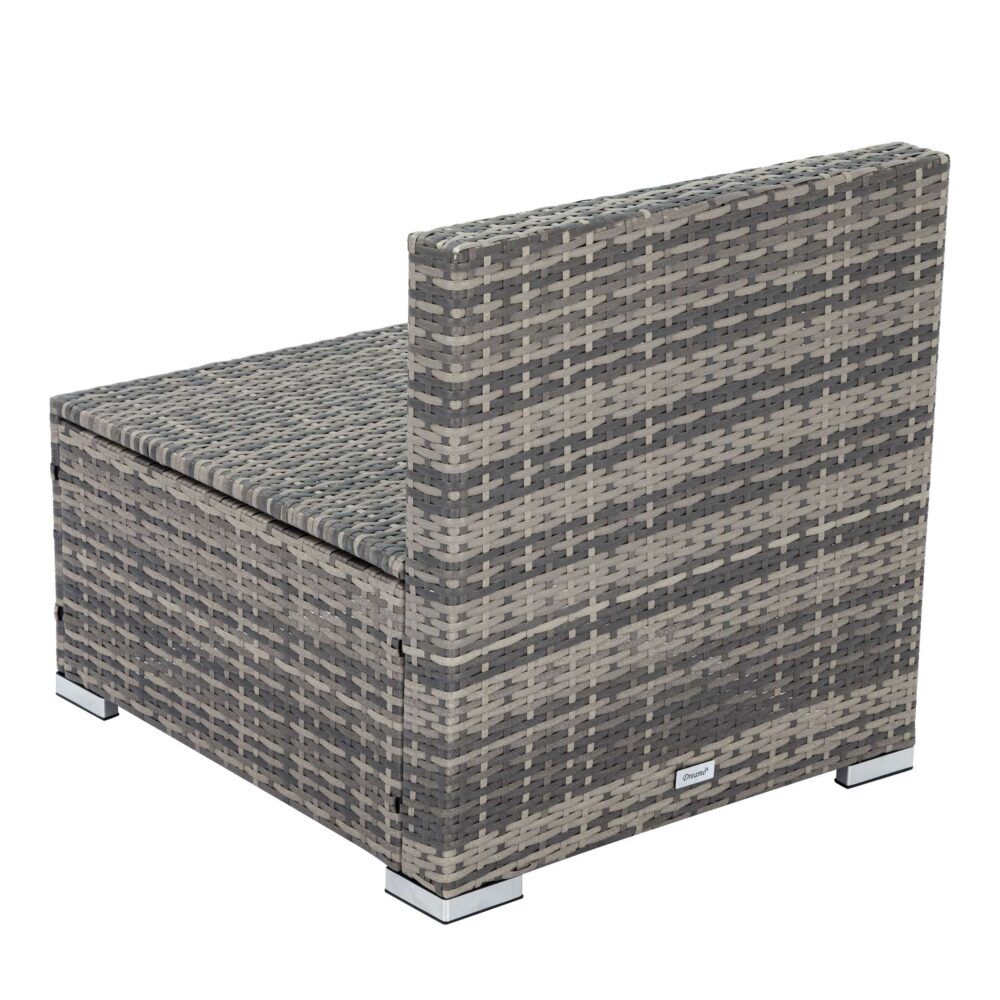 Grey Armless Outdoor Sofa Set Price