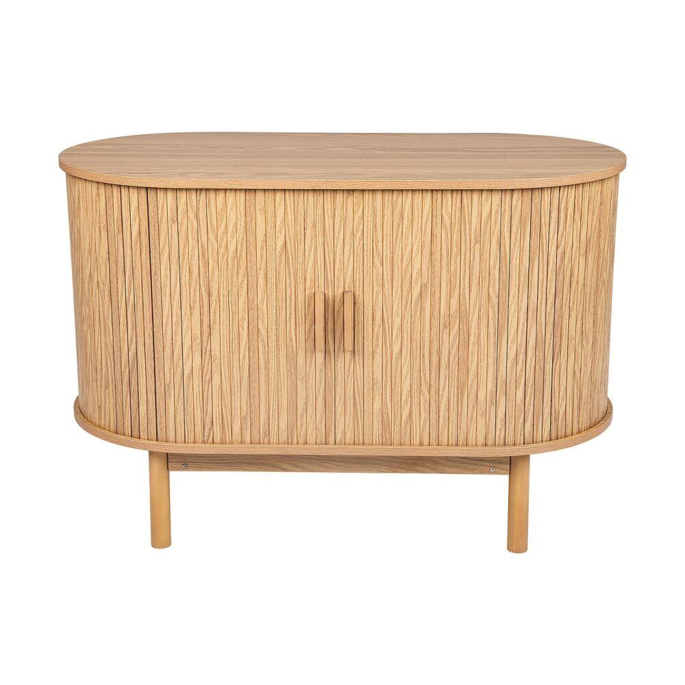 Natural Wood Ribbed Sideboard Cabinet Price
