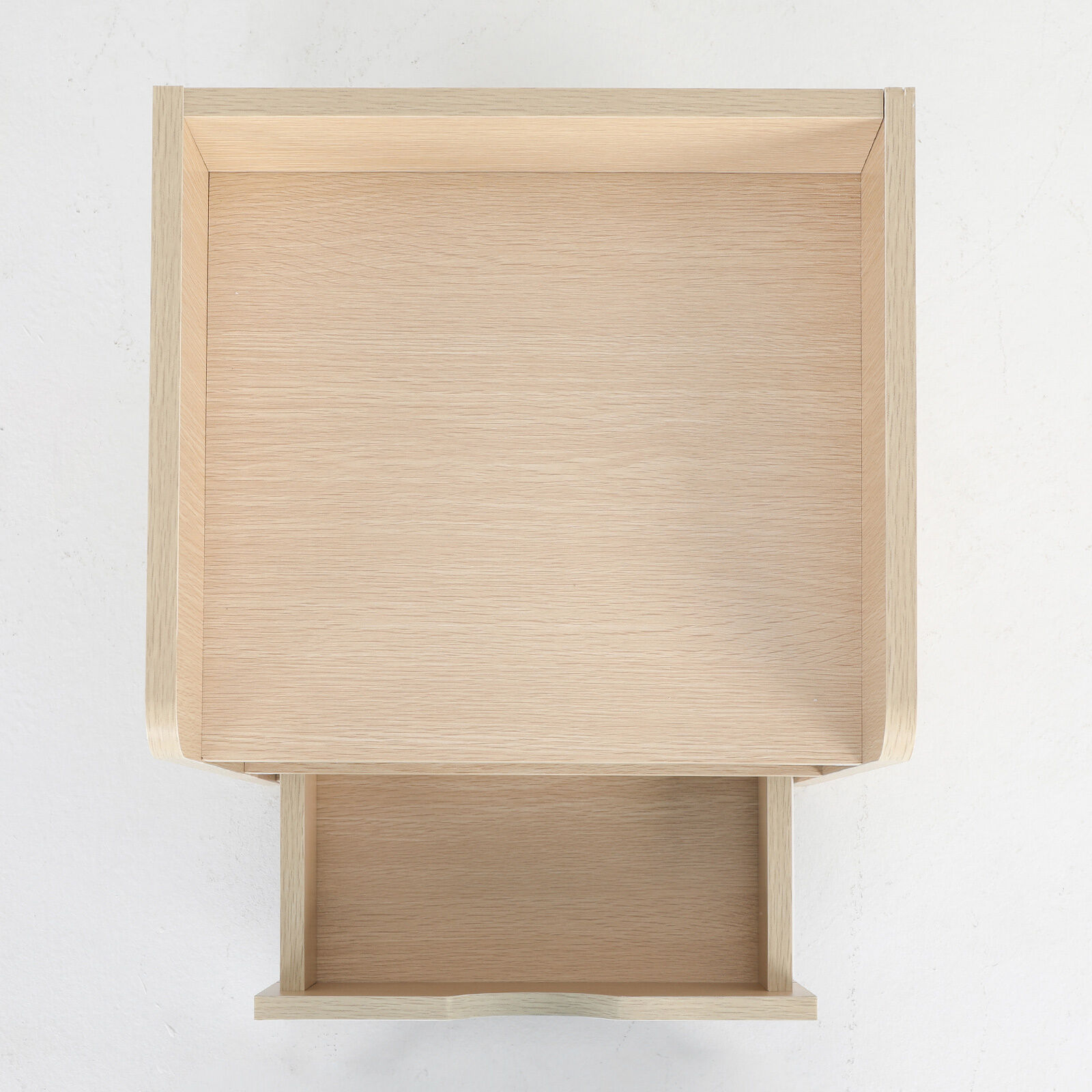 Bedside Table Side Storage Cabinet Nightstand Bedroom 1 Drawer 2 Shelf LARK OAK Price