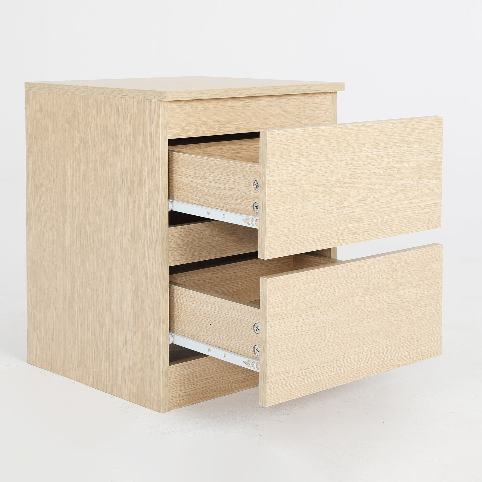 2X Bedside Table Side Storage Cabinet Nightstand Bedroom 2 Drawer JOSS OAK Price