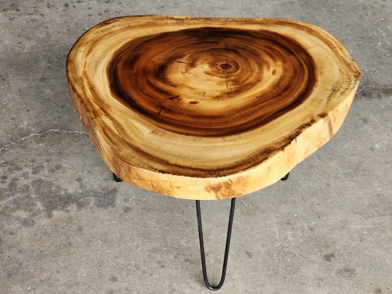 Round Raintree Wood Live Edge Coffee Table Price