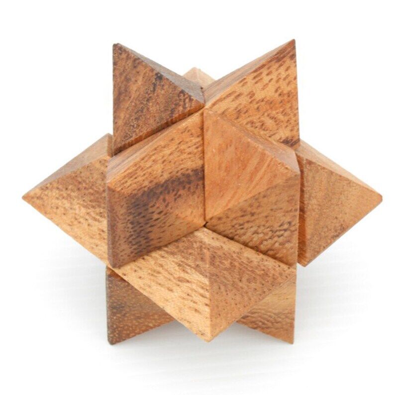 12 unique hand made wooden Puzzles in a Deluxe Gift Box Set-for kids or adults Price