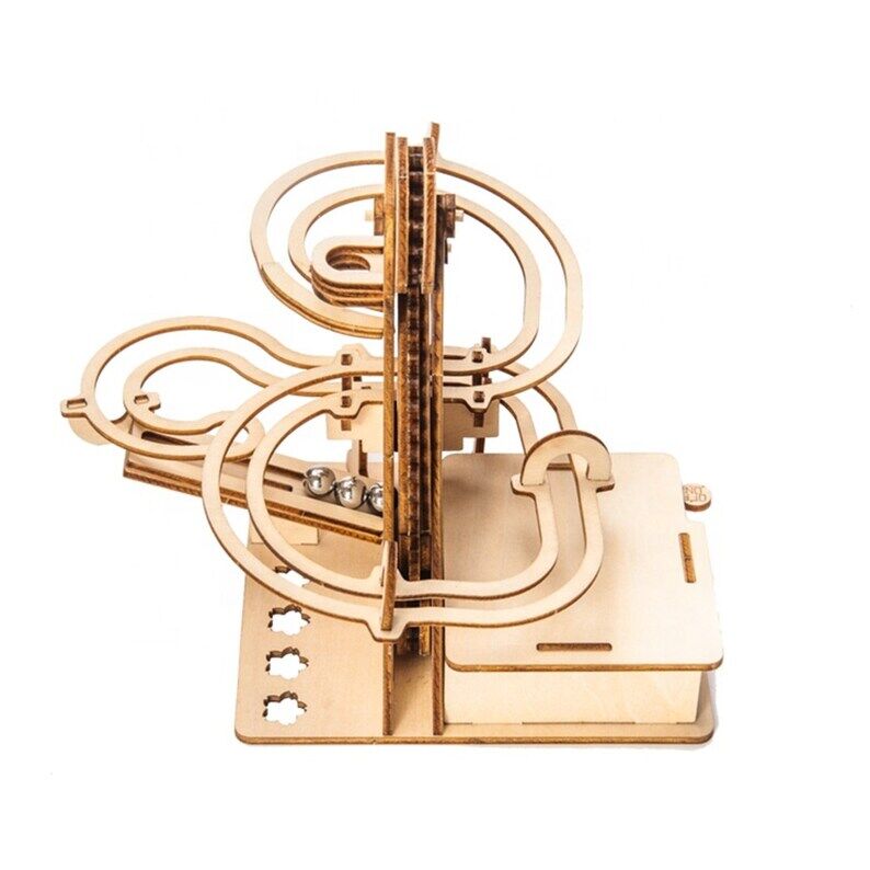 3D Wooden Marble Run Puzzle Craft Toy, Gift for Adults & Teen Boys Girls, Age 14+, DIY Model Building Kits - Waterwheel Coaster Price