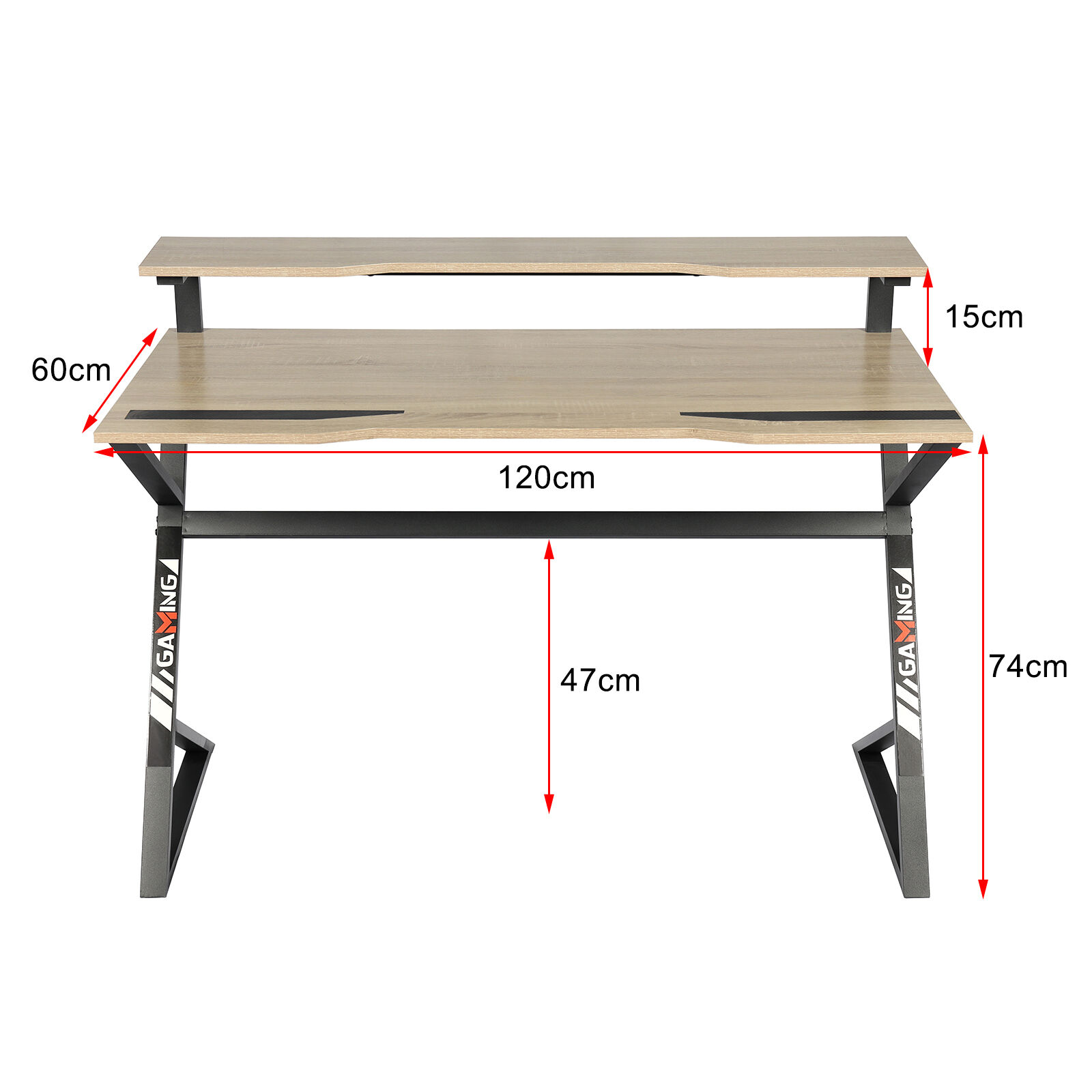 YES4HOMES Computer Desk, Sturdy Home Office Gaming Desk for Laptop, Modern Simple Style Writing Table, Multipurpose Workstation Price