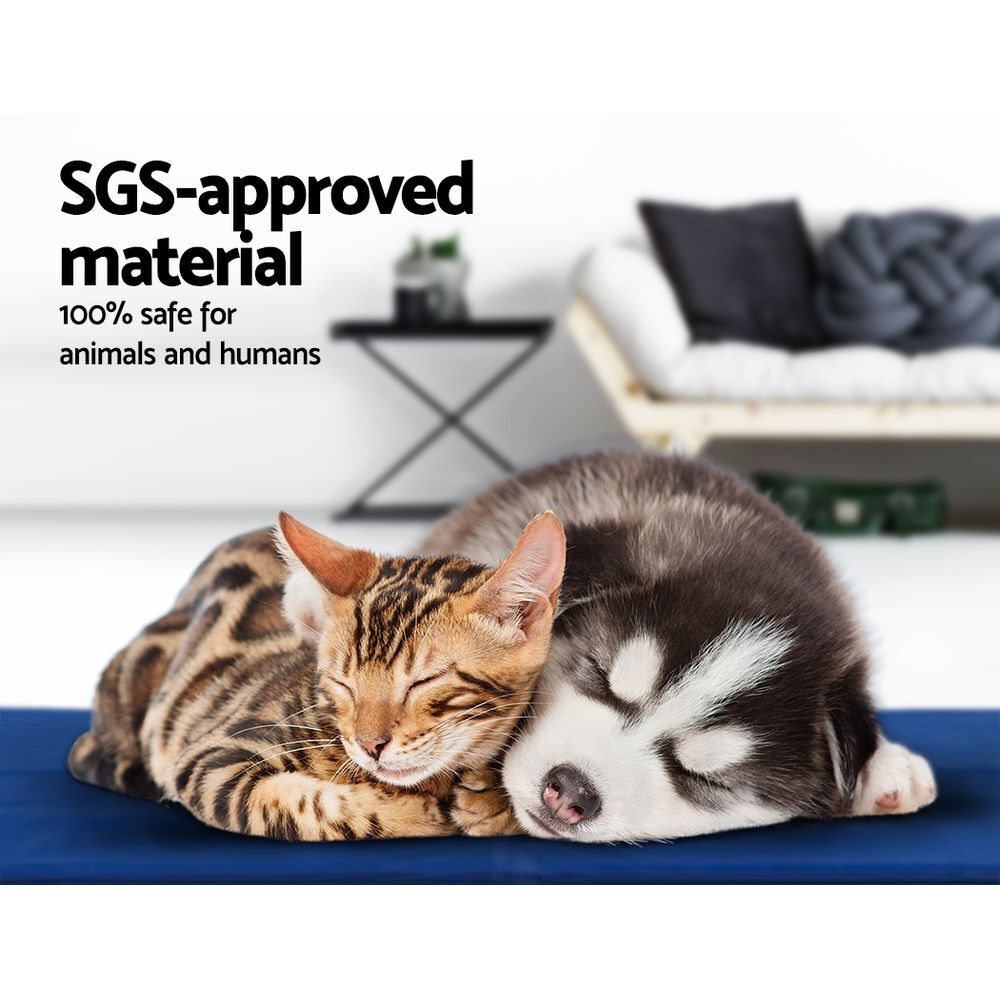 2X Pet Cooling Bed Gel Mat Dog Cat Non-Toxic Cool Pad Puppy Cold Summer 50x40 CM Price