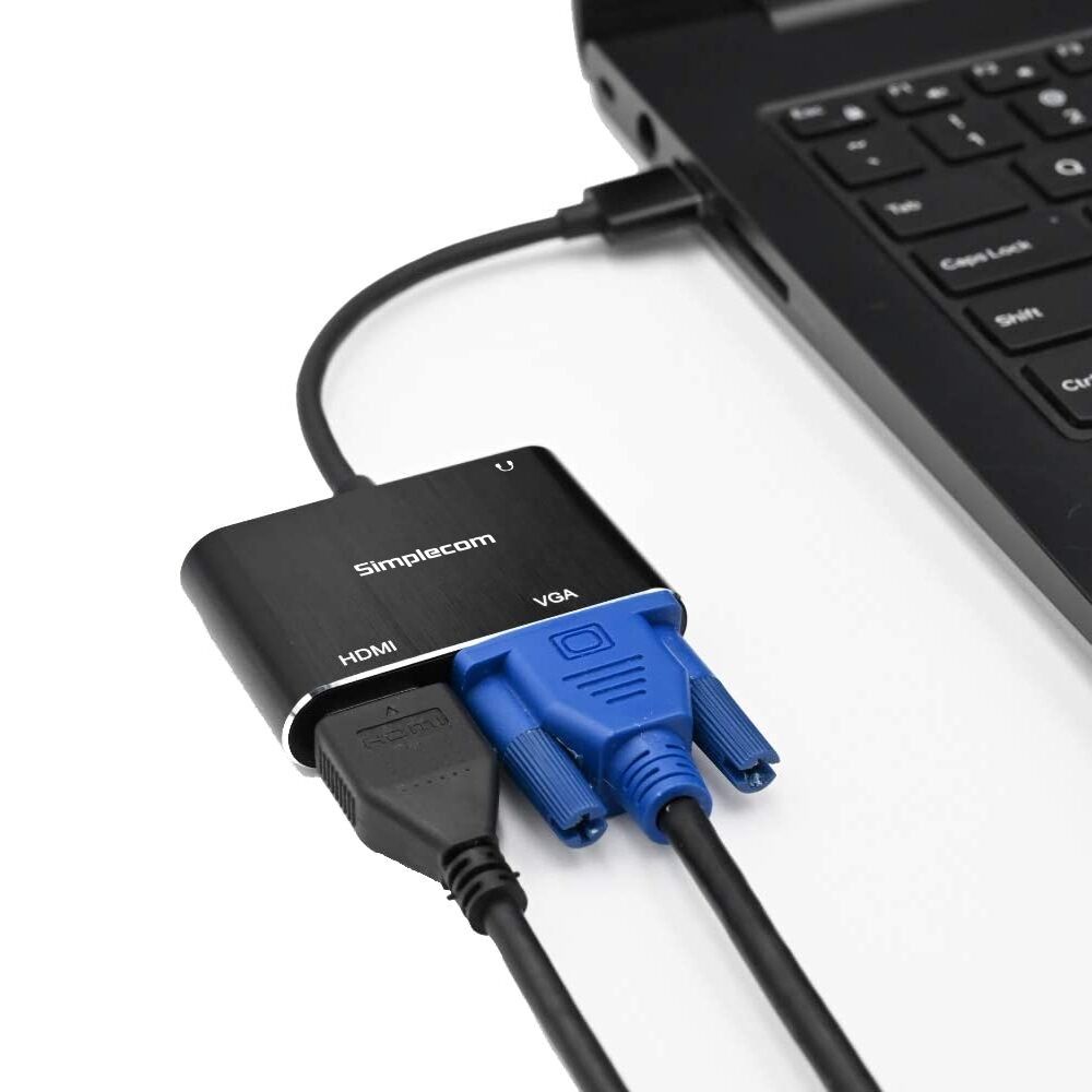Simplecom DA316A USB to HDMI + VGA Video Card Adapter with 3.5mm Audio Price