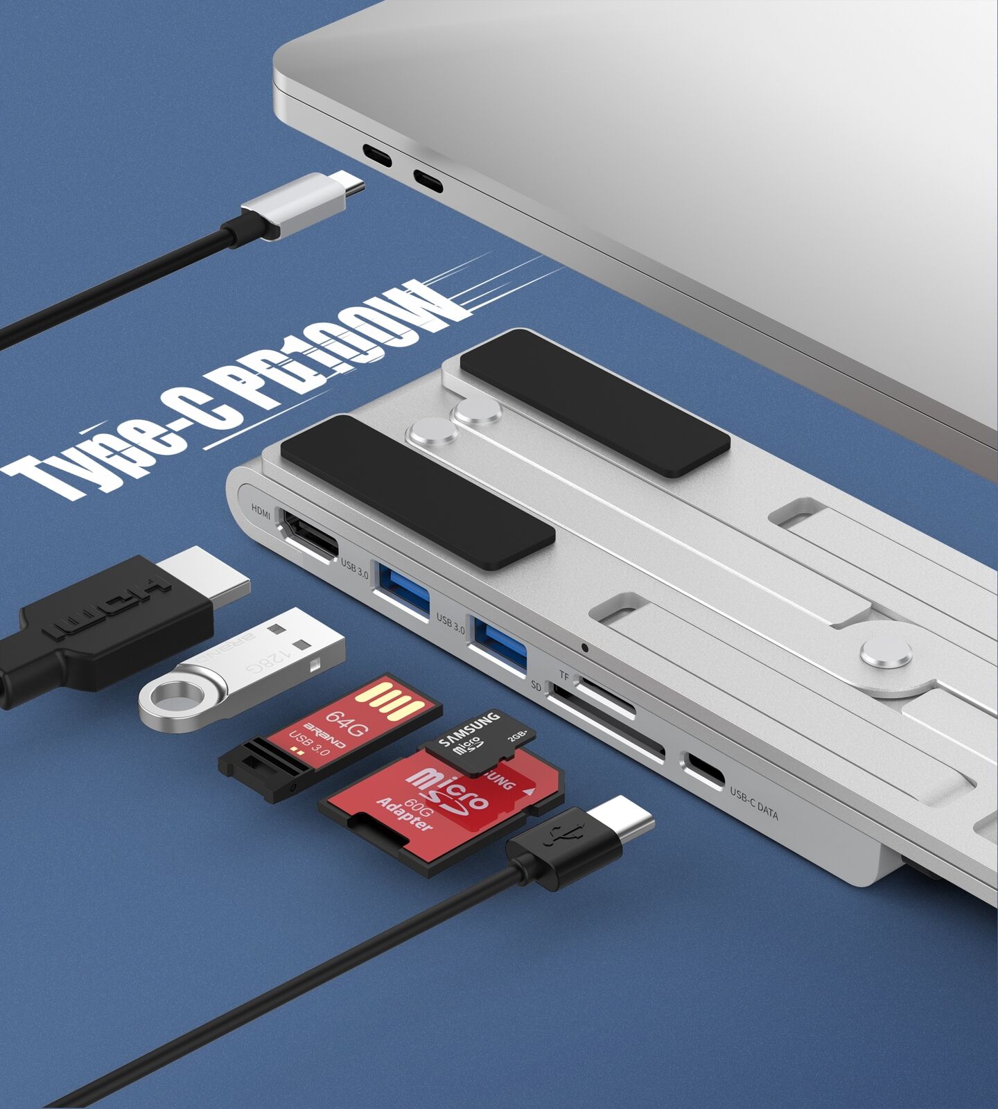 CHOETECH HUB-M43 7-in-1 USB-C Multiport Adapter with Foldable Laptop Stand Price