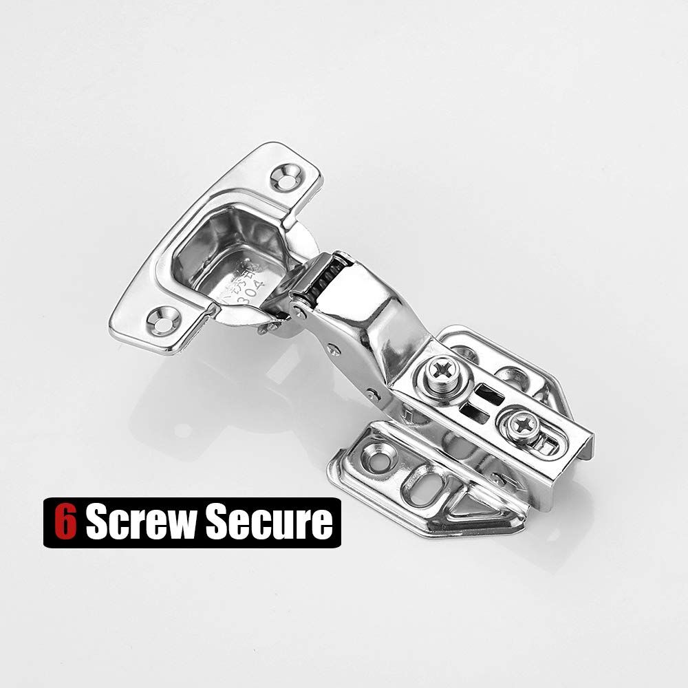 8 Pack 304 Stainless Steel Cabinet Hinges 100 Degree Soft Closing Insert Overlay Door Hinge Nickel Plated Finish Price