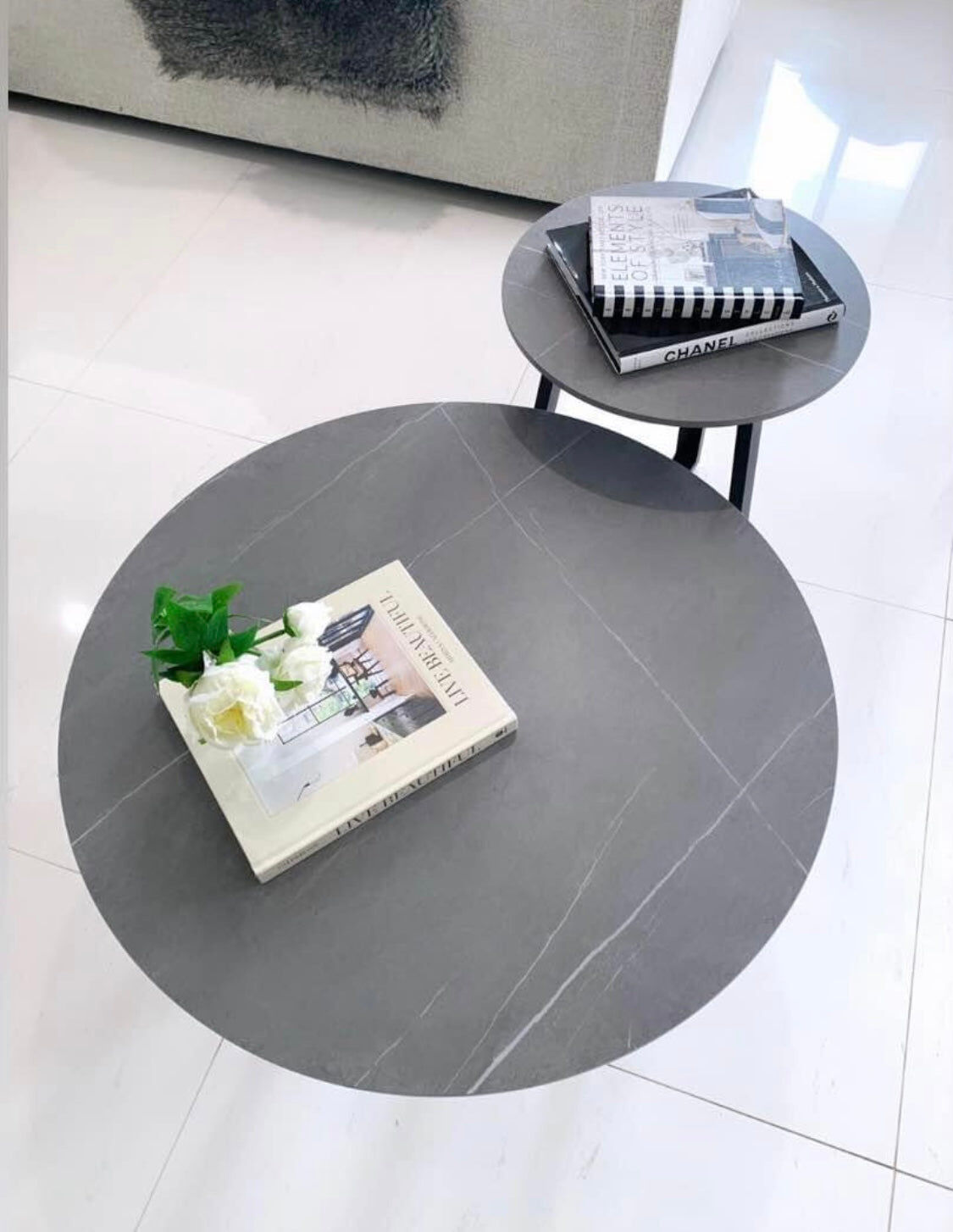 Broadway Two Tier Stone Coffee Table Set Price