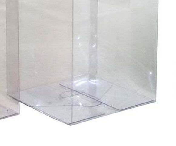 100 Pack of 12cm Square Cube Box - Large Bomboniere Exhibition Gift Product Showcase Clear Plastic Shop Display Storage Packaging Box Price