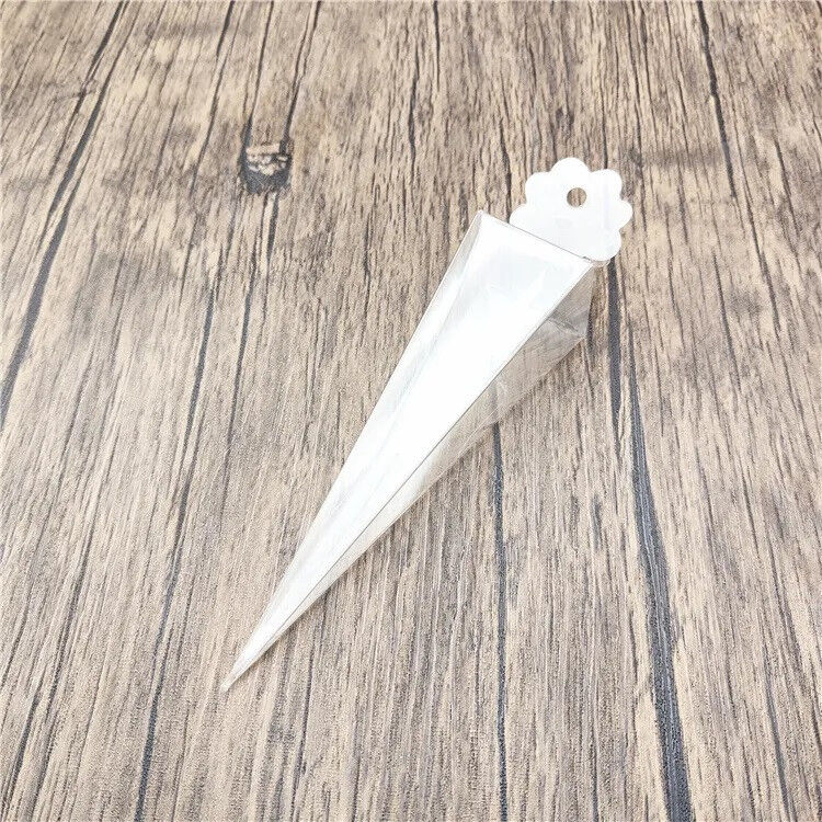 10 Pack of Clear Pyramid Triangle Shaped Small Clear Gift Box - Bomboniere Jewelry Gift Party Favor Model Candy Chocolate Soap Box Price