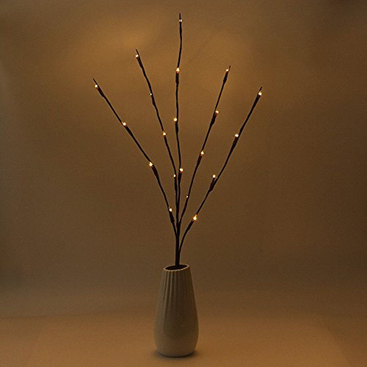 10 Sets of LED Light Bunch Stem - Warm White BATTERY fairy lights - 50cm high 20 bulbs/petals Price
