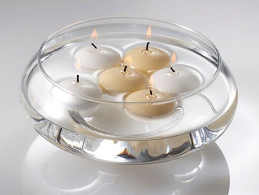 50 Pack of 4 Hour White Floating Candles - 4cm diameter - wedding party decoration Price