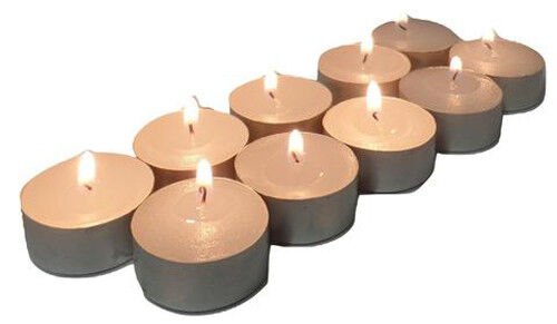 Bulk Buy Large Tealight Candles 6cm Wide in silver foil cup 100 in a pack - Party Event Wedding BBQ Dinner Romantic Ambience Decor Price