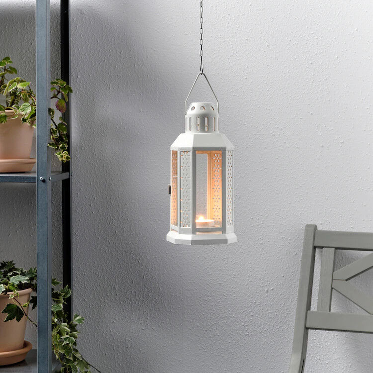10 Pack of White Metal Miners Lantern Summer Wedding Home Party Room Balconey Deck Decoration 21cm Tealight Candle Price