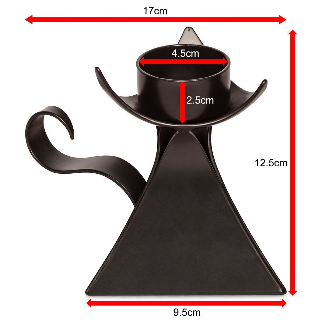 Decorative Black Metal Tea Light Candle Holder with Handle Price
