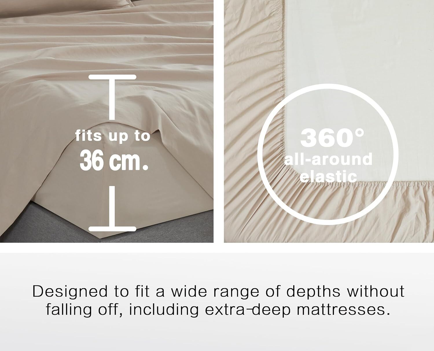 CleverPolly Vintage Washed Microfibre Sheet Set with 2 Pillowcases - Linen - King Price