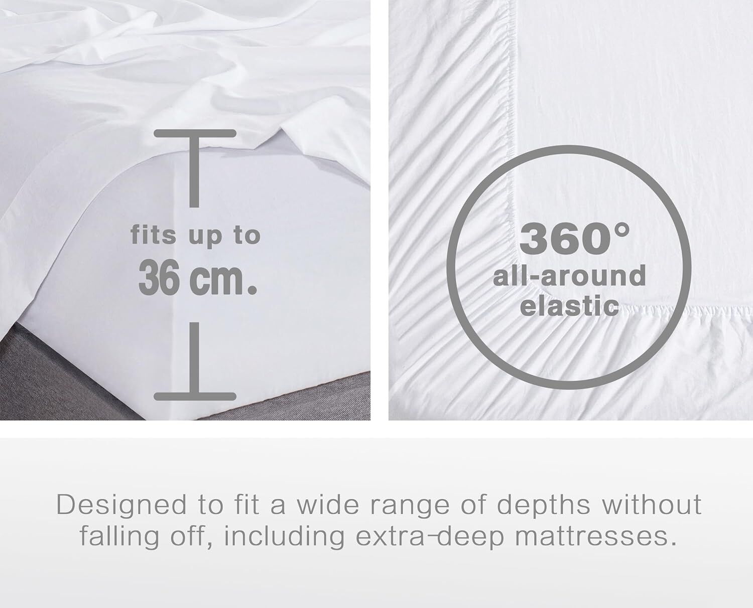 CleverPolly Vintage Washed Microfibre Sheet Set with 2 Pillowcases - White - King Price