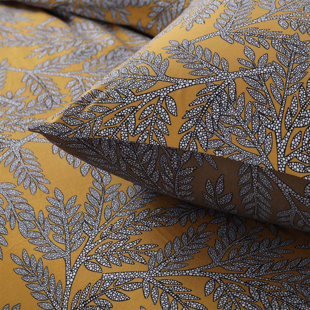Clove Washed Cotton Printed Reversible Quilt Cover Set King Price