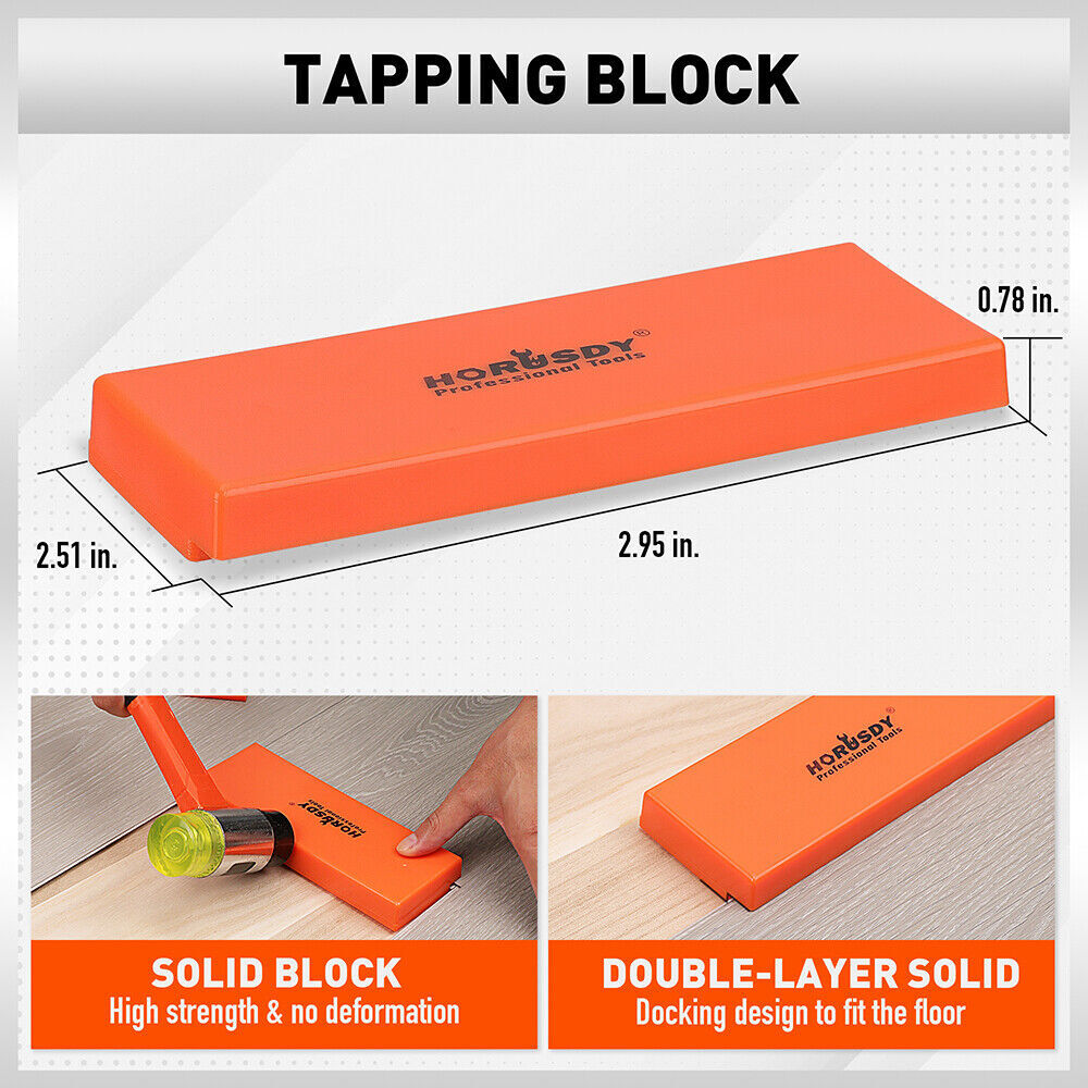 HORUSDY 48Pc Laminate Wood Flooring Installation Kit Tapping Block Rubber Mallet Price