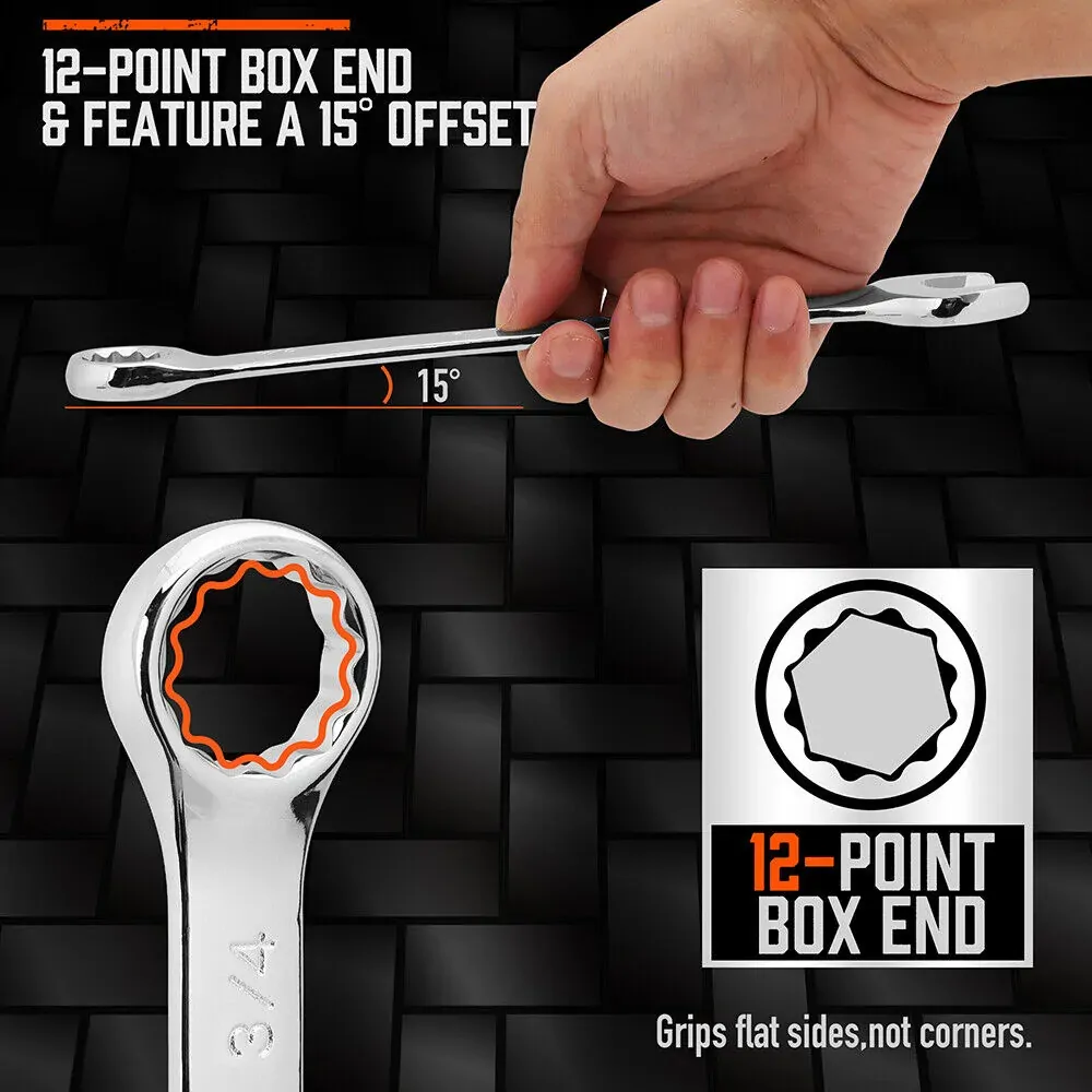 11Pcs Imperial Combination Spanner Ring Open End Ended Combo Wrench 12 Point Price
