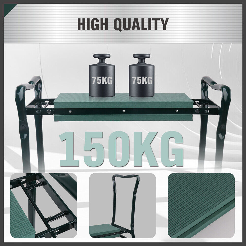 HORUSDY Garden Kneeler Bench Foldable Stool Knee Soft Pad Seat with Tool Pouch Price