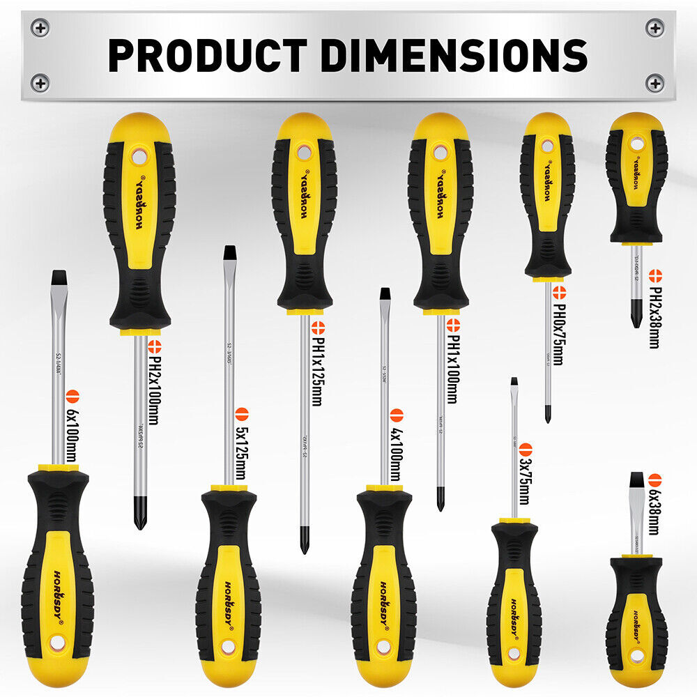 11-Pieces Magnetic Screwdriver Set with Case Magnetizer Demagnetizer Flat Head Price