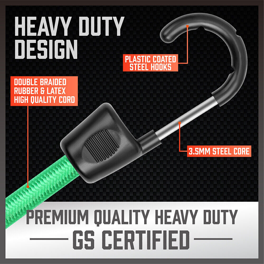 30-Piece Premium Bungee Cord Assortment Includes 10” to 40” Bungee Cords, Canopy Ties & Tarp Clips Price