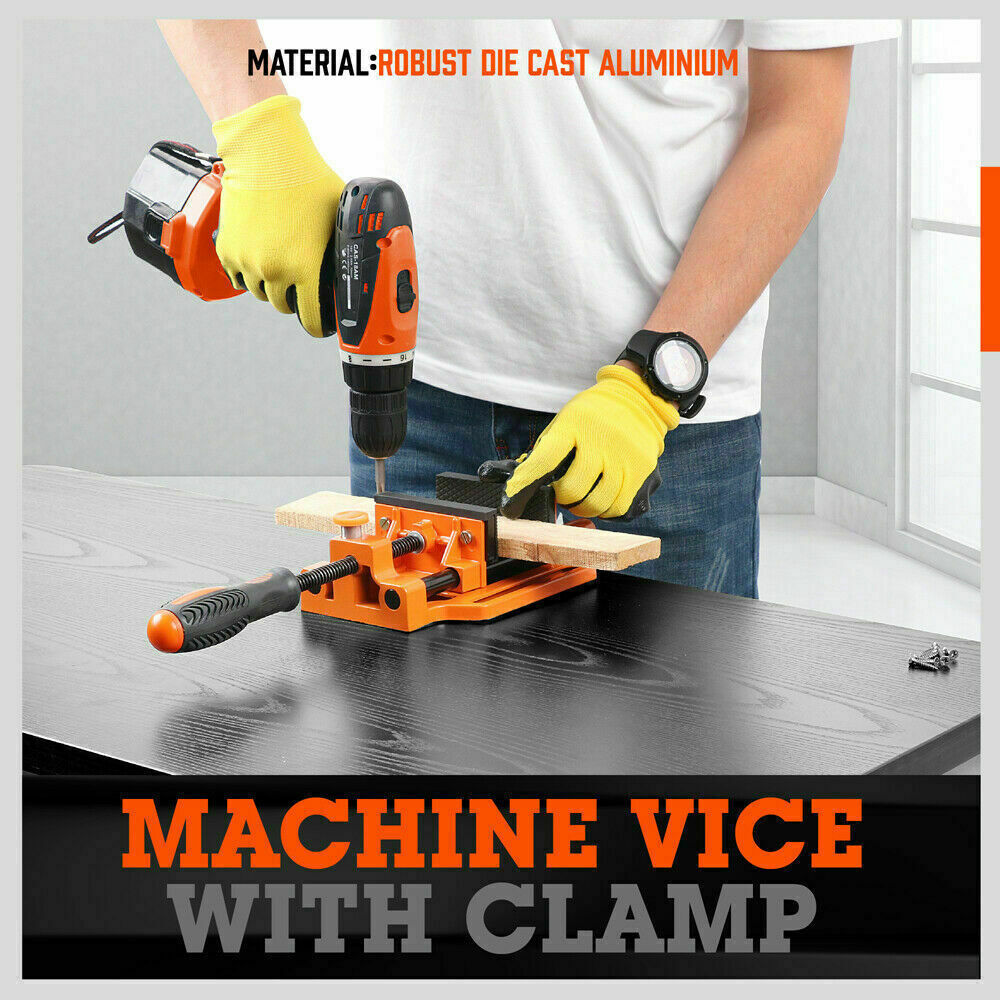90mm Drill Press Bench Vice Quick Release Clamp Jaw Soft Grip Hand Pads Woodwork Price