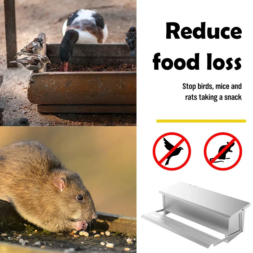 5KG 7.5L Garden Farm Automatic Food Storage Box Stand Chicken Feeder Poultry AU Price