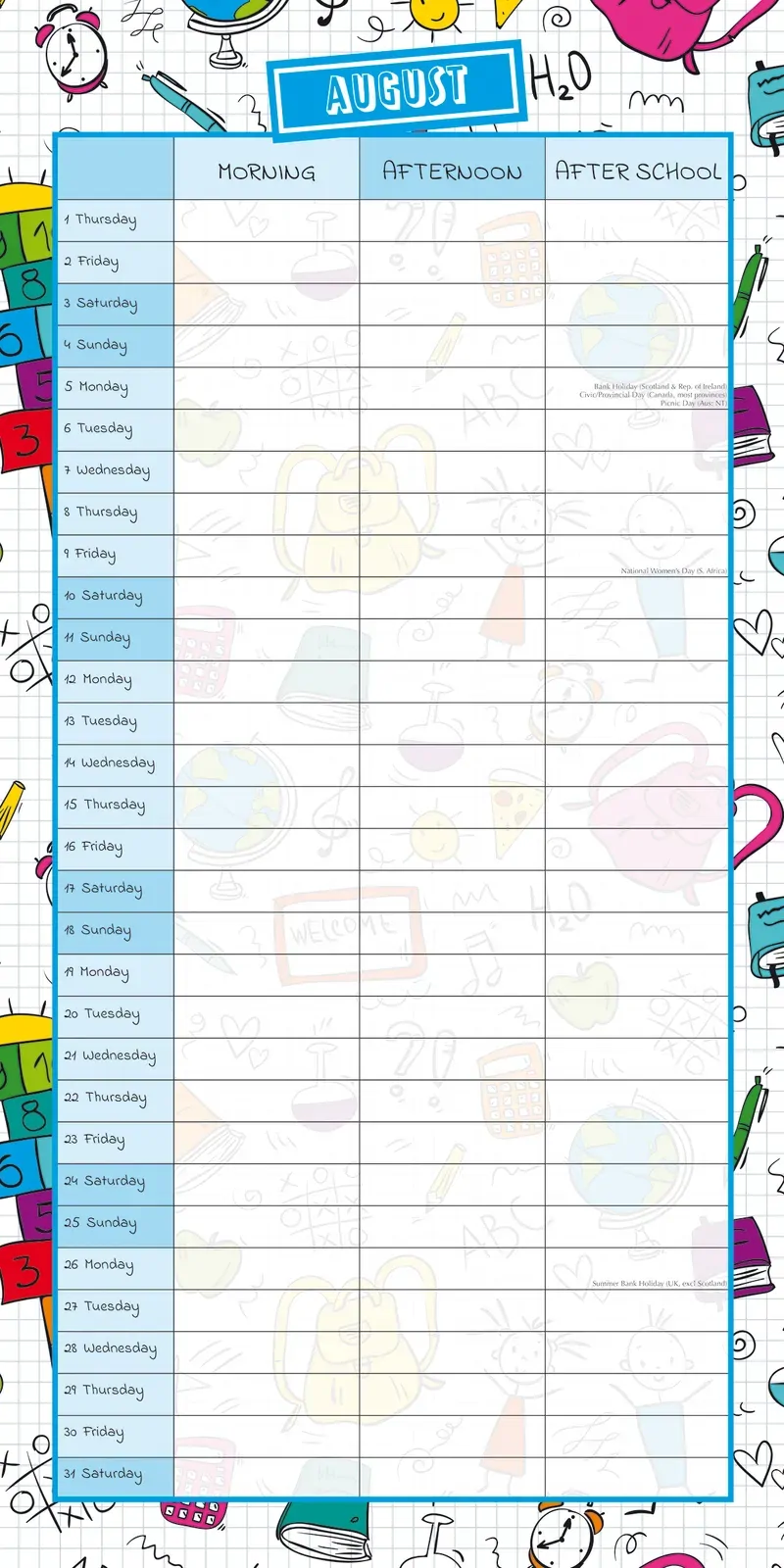 School Planner - 2024 Square Wall Calendar 16 Months Planner Xmas New Year Gift Price