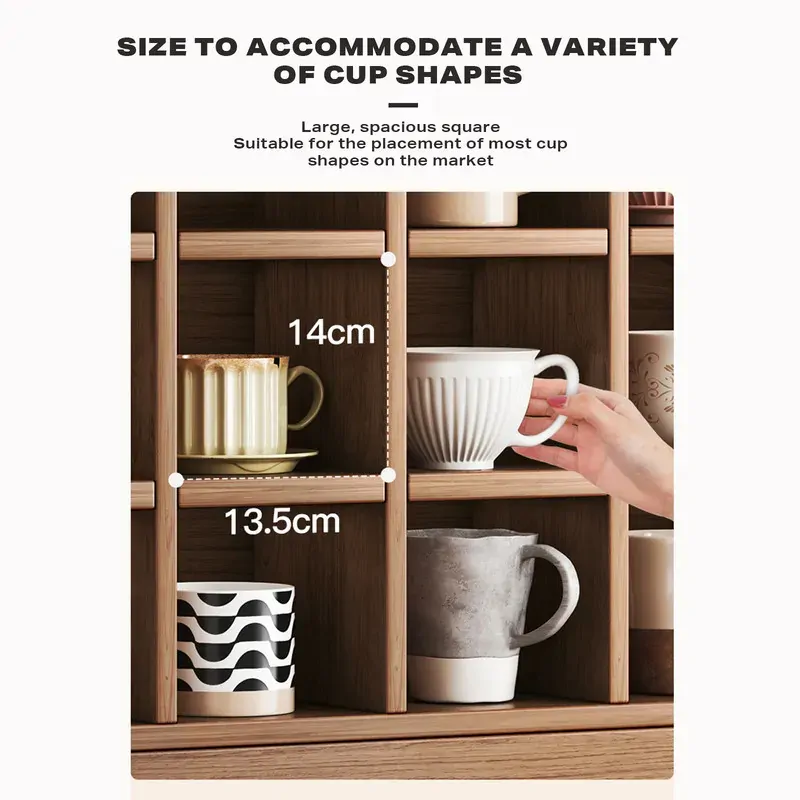 DISPLAY STAND TEA CUP SHELFING FURNITURE CUBE CABINET W/ DRAWERS Price